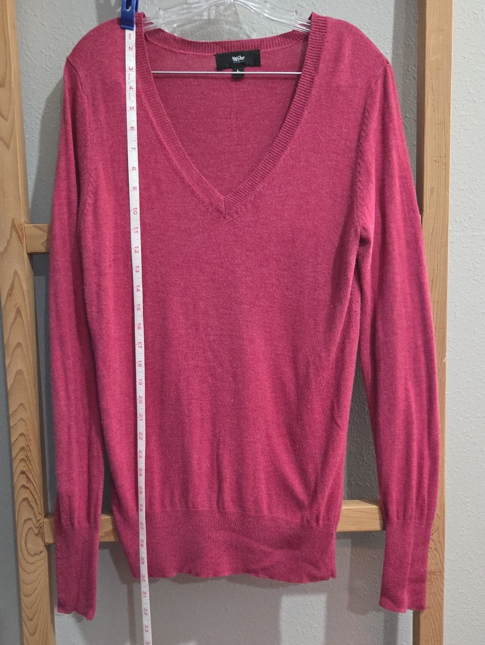 Mossimo Supply Co. Pink V-Neck Sweater
